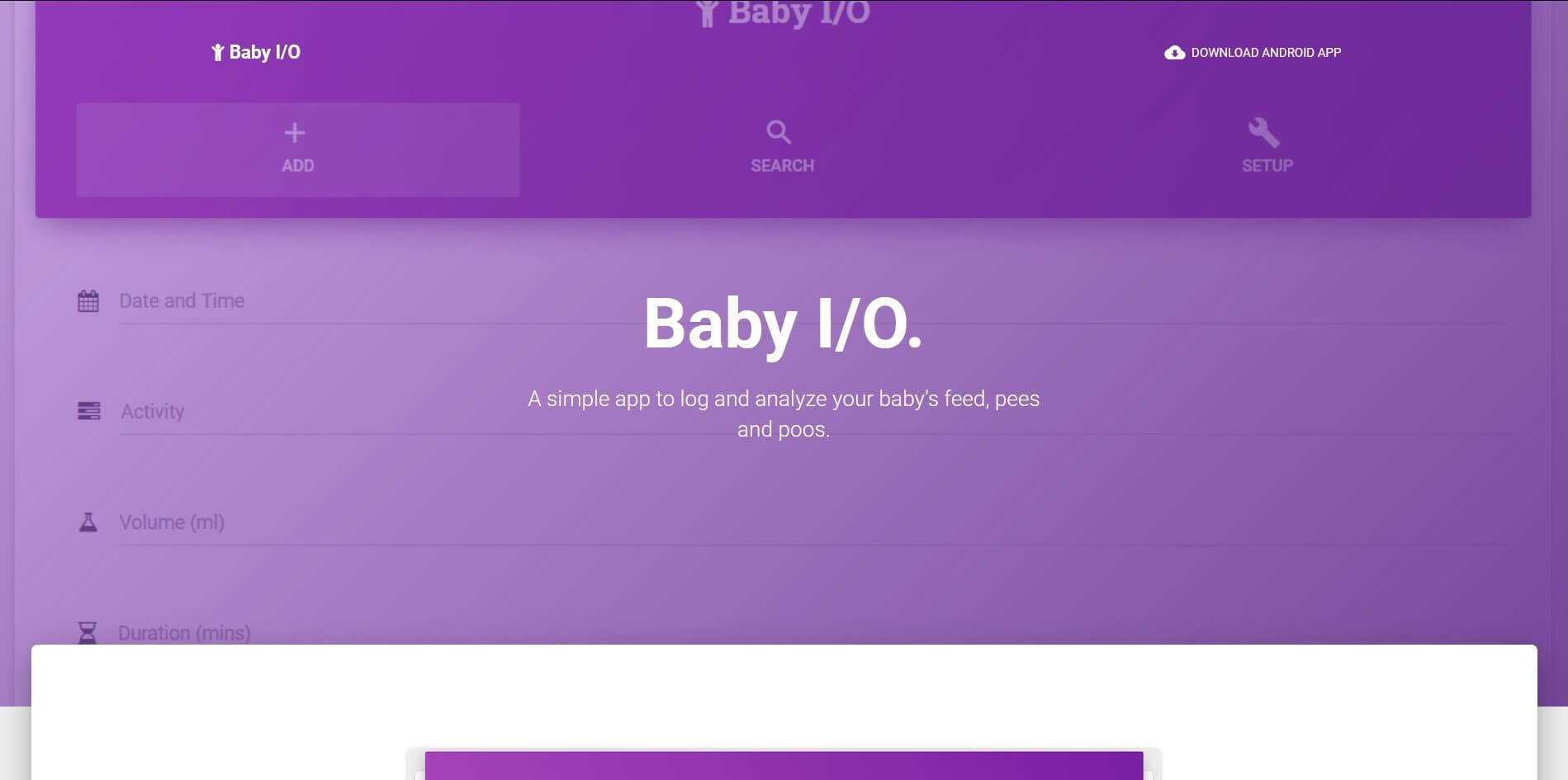 Portfolio - Baby I/O