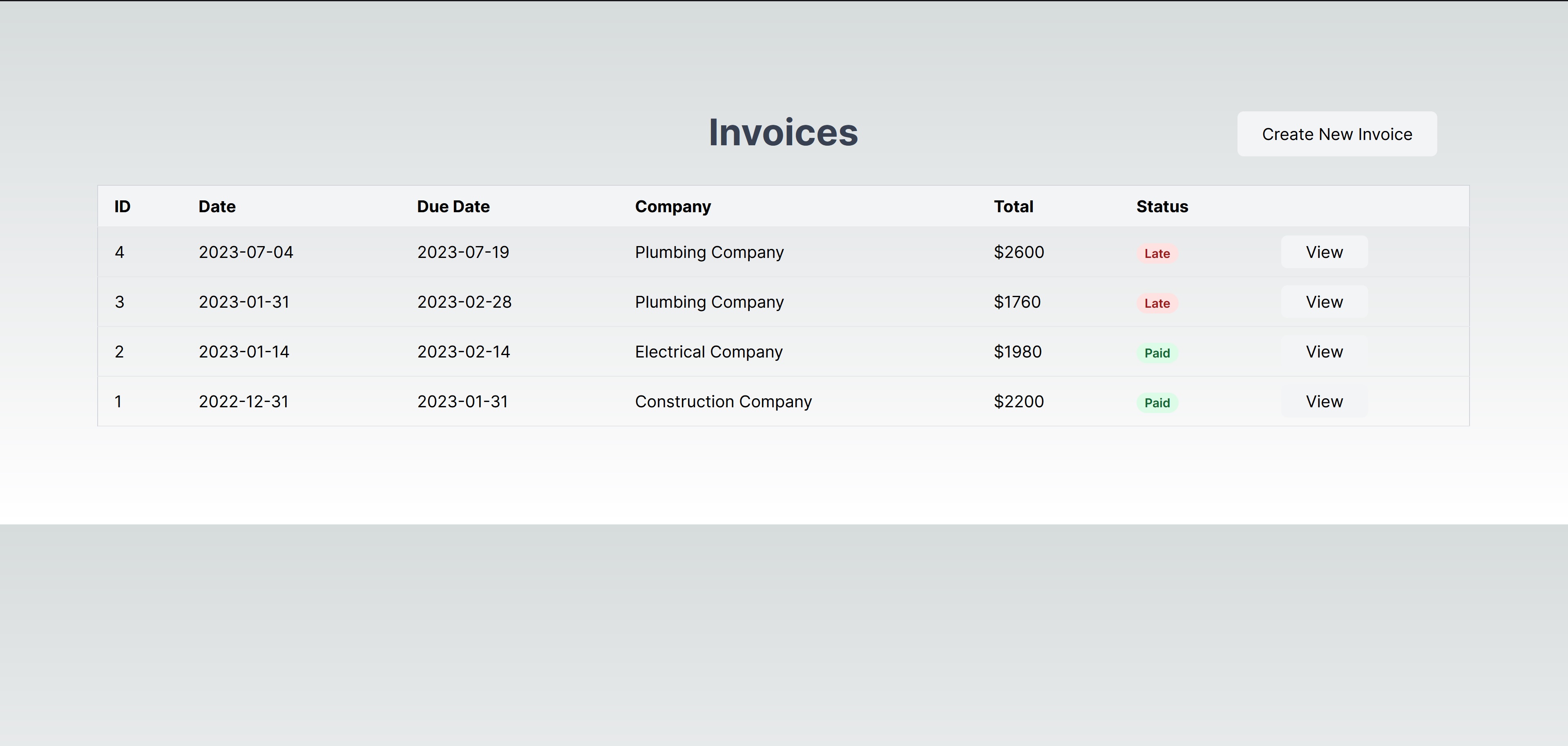 Portfolio - NextJs - Invoice App